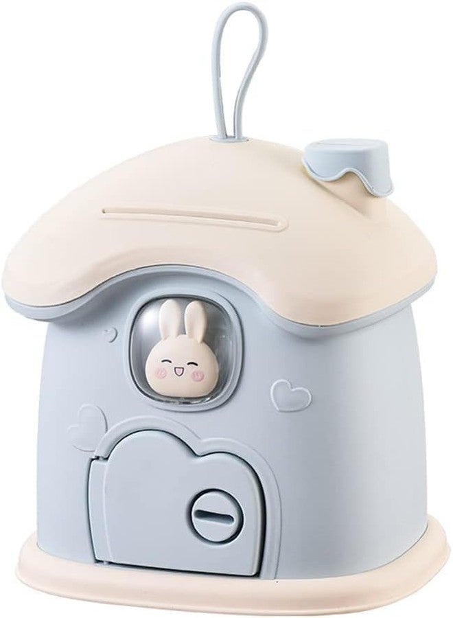 SQUICKLE Creative Cute Cartoon Money Bank || oney Saving Bank with Coin Slot, Plastic Piggy Bank for Boys & Girls (Pack of 1) (Rabbit Money Bank) - Image 1